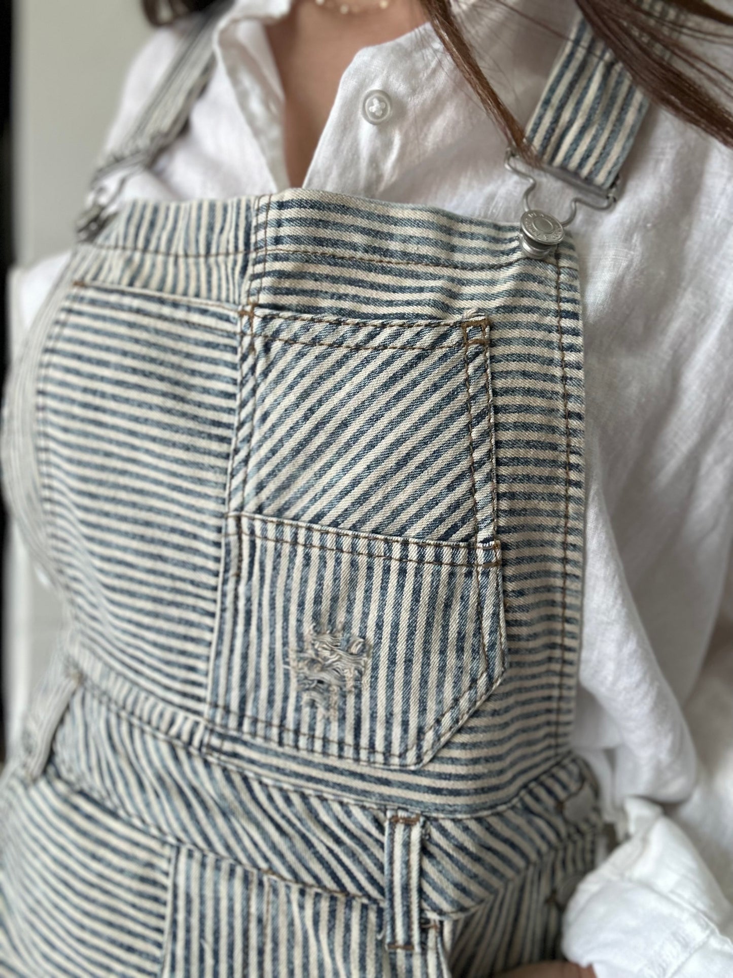 Mixed Striped Overall