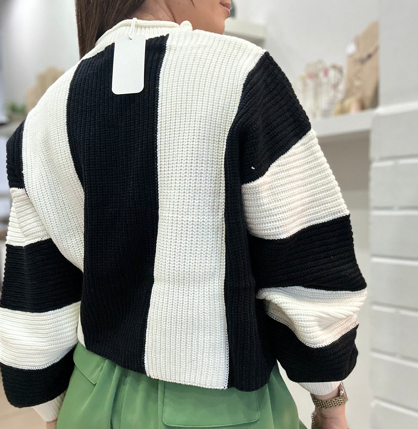 Color Block Sweter