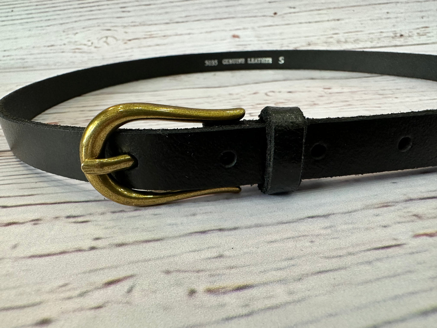 Thin Black Belt