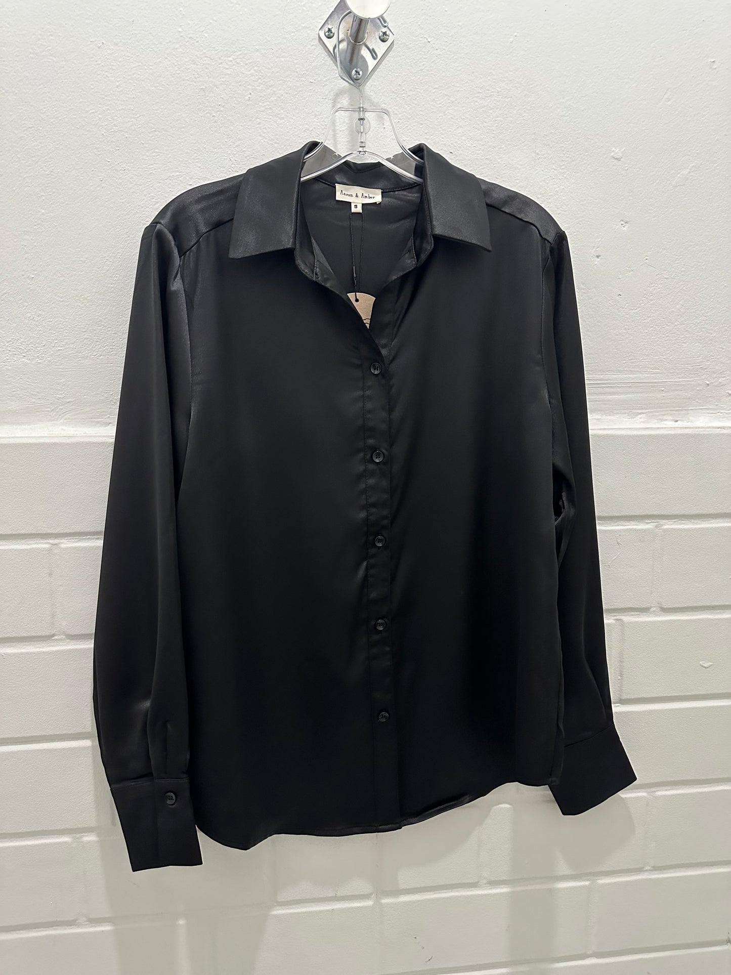 Satin Black Blouse
