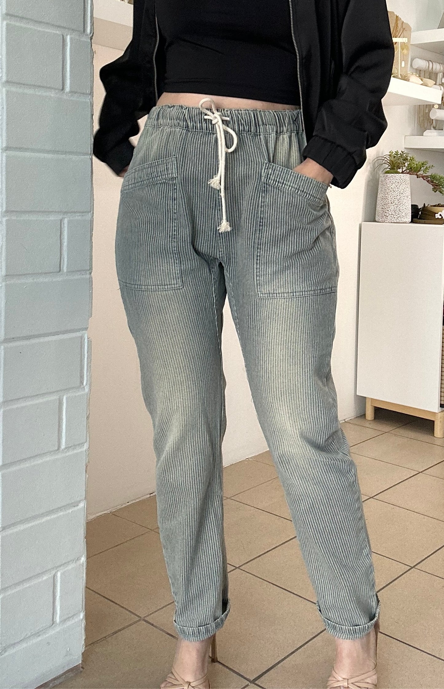 Sand Wash Denim Pants