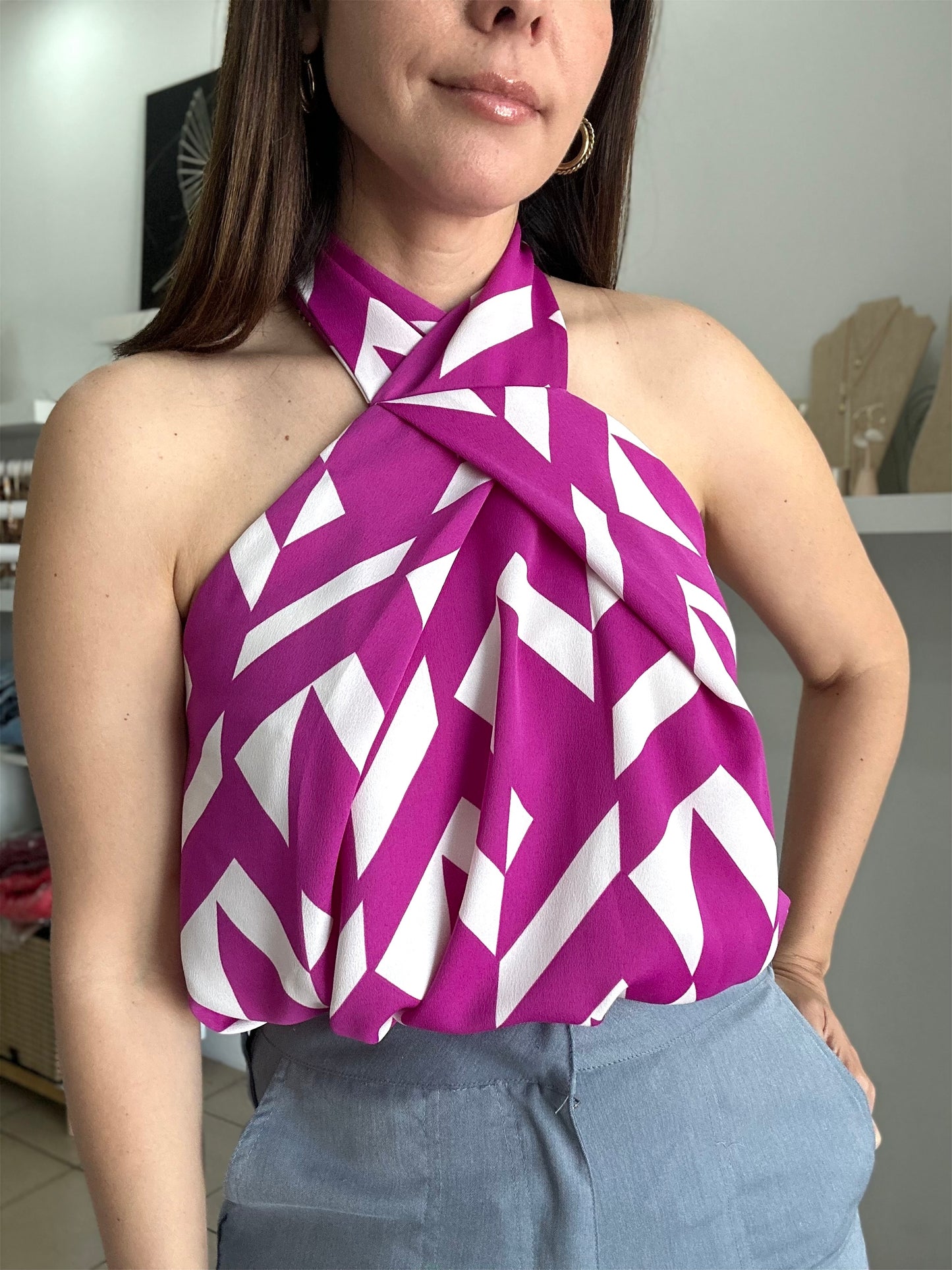 Magenta Top