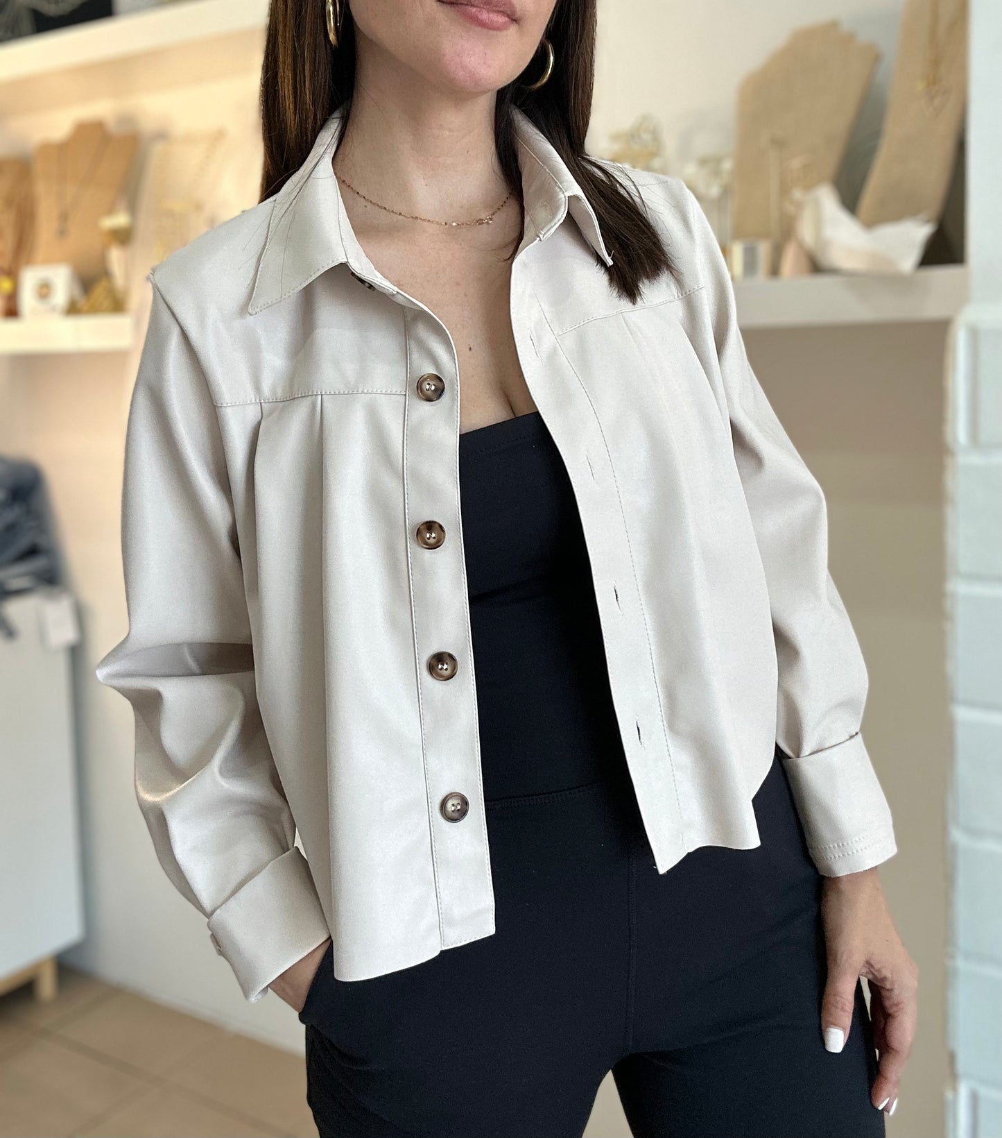 Vegan Leather Jacket