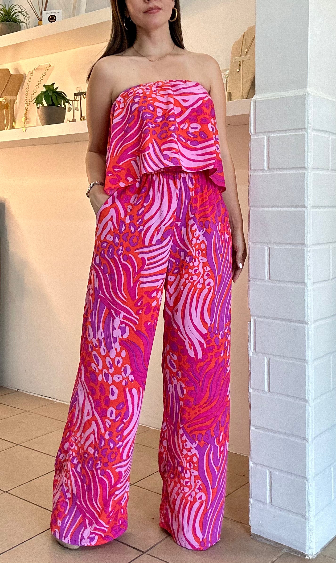 Pink Sea Jumpsuit