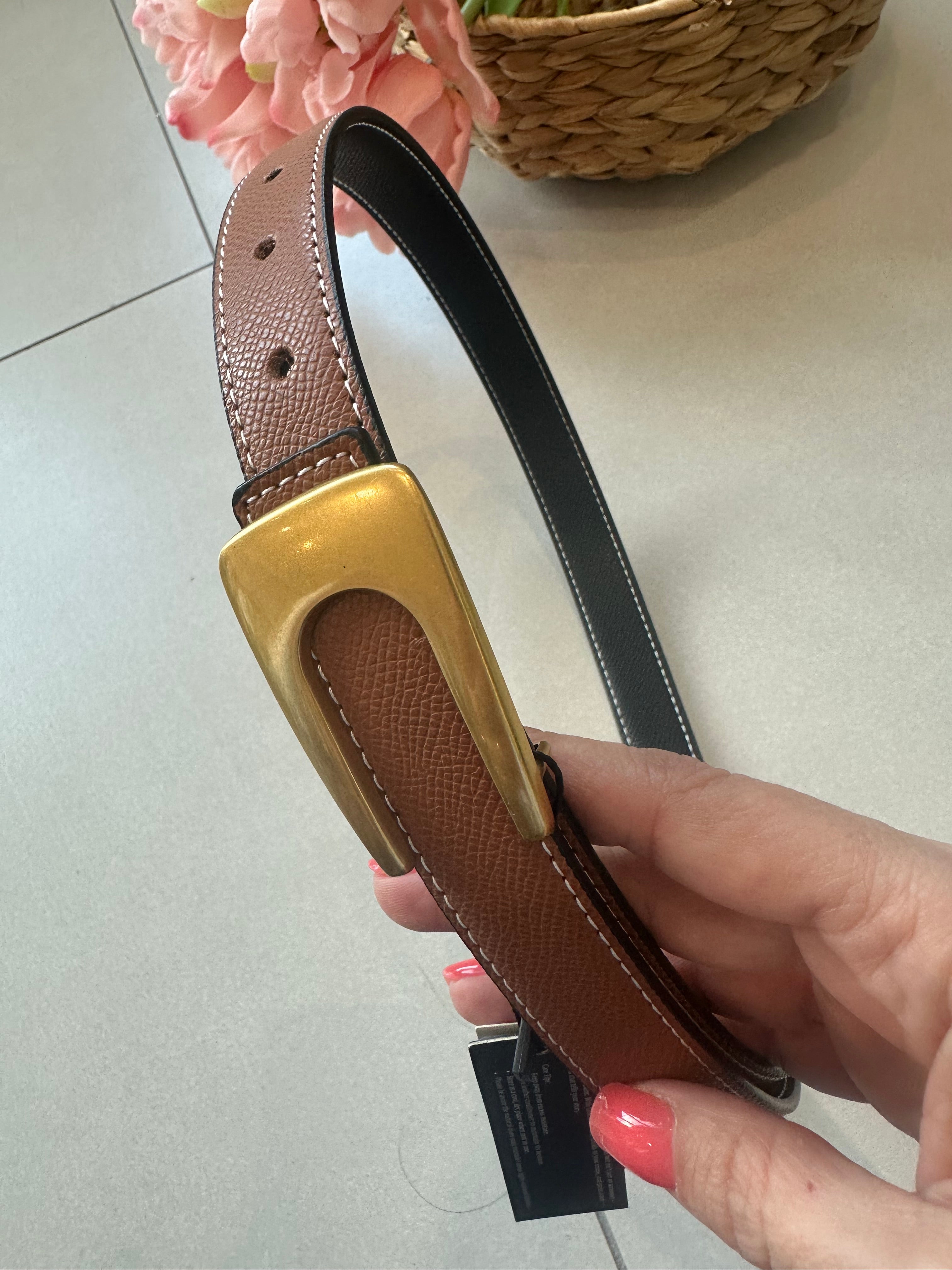 U Buckle Reversible Belt