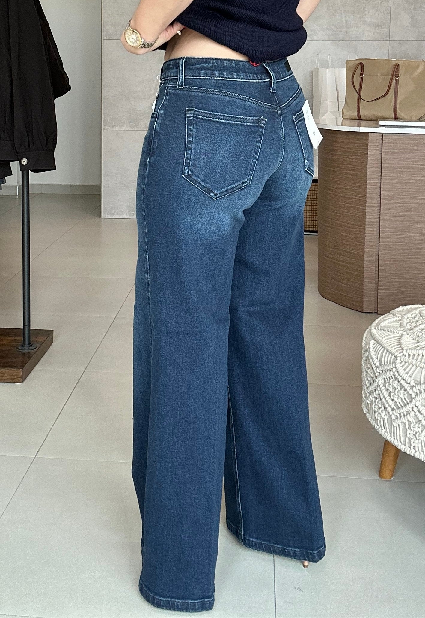 Wide Leg Dark Denim