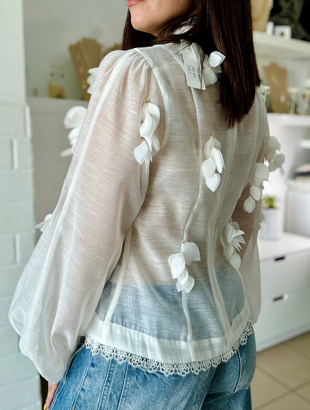 Sheer White Blouse (Venta Final)