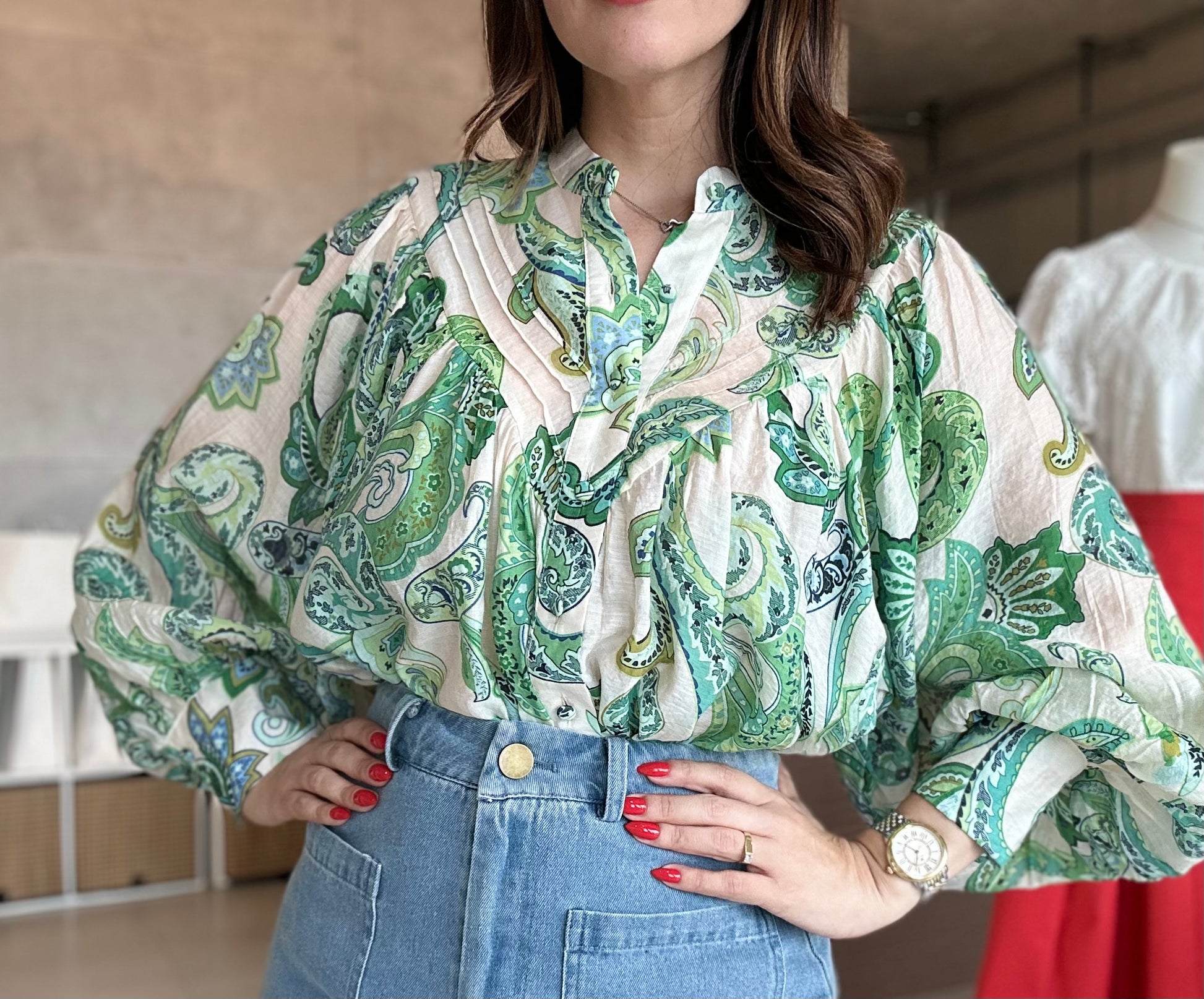 Print Light Blouse