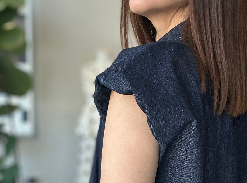 Bubble Denim Top