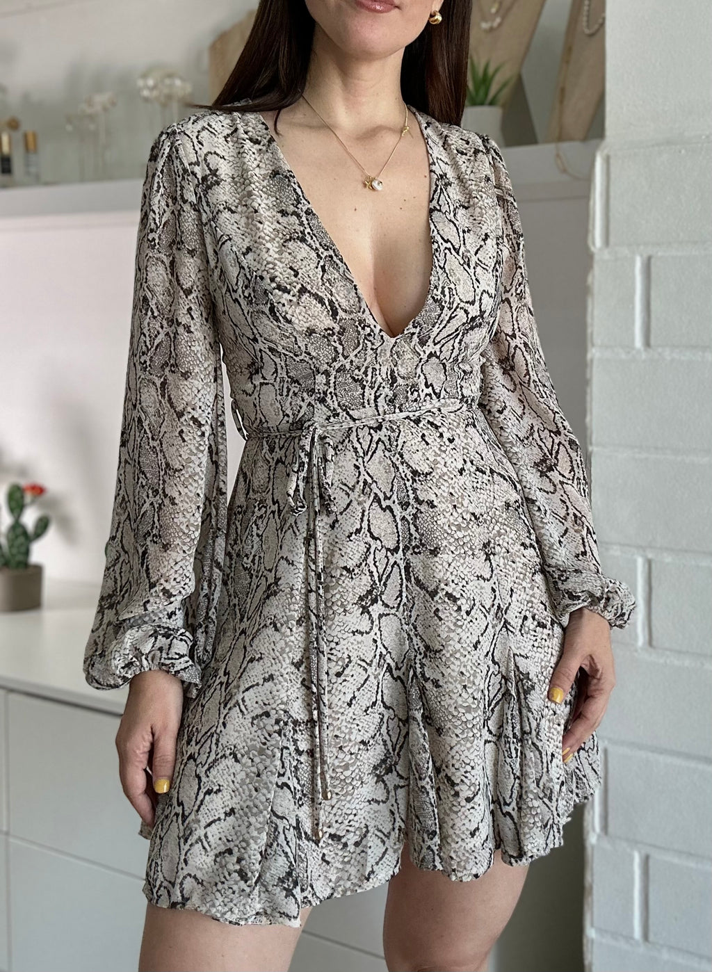 Snake Print Dress