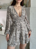 Snake Print Dress