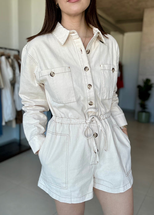 Button Down Romper