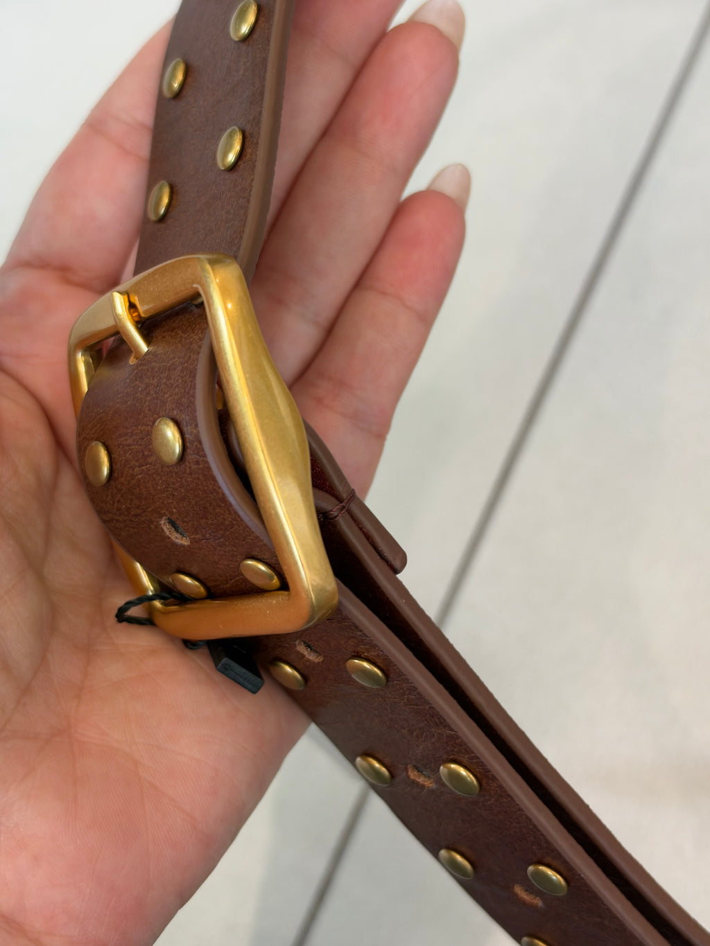 Stud Leather Belt