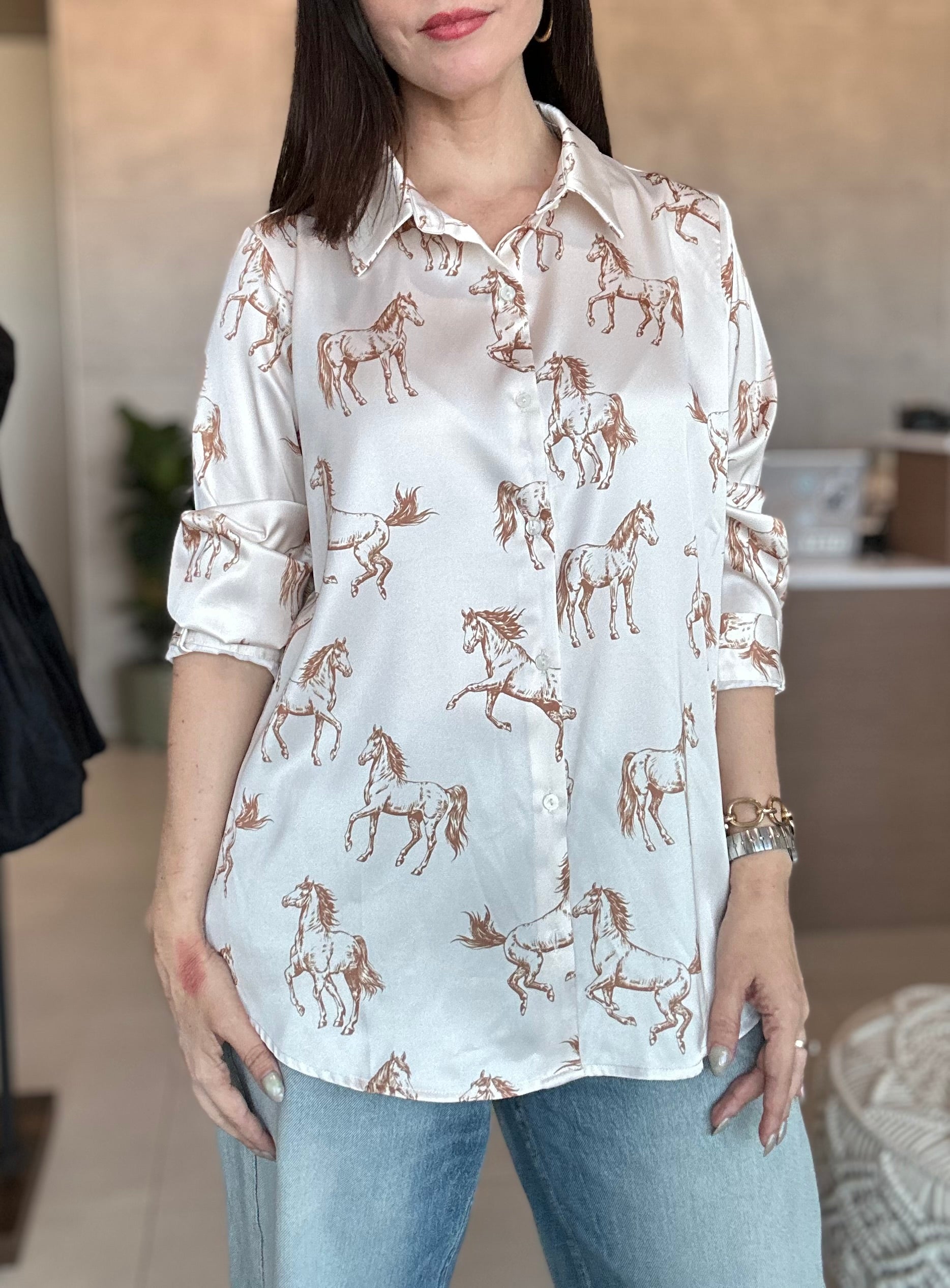 Elegant Horse Blouse