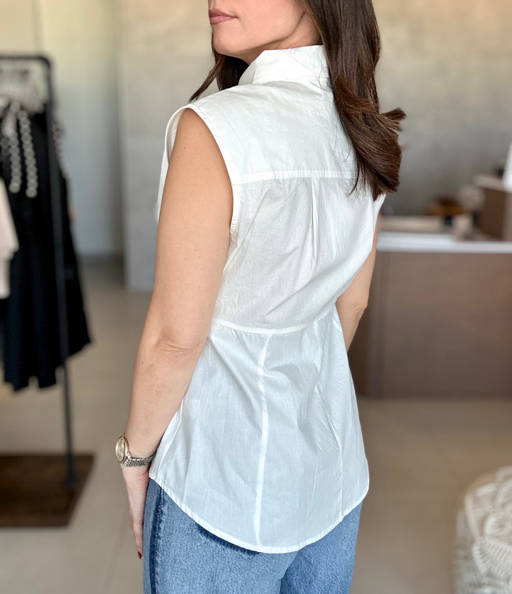 Poplin Collar Blouse