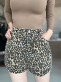 Faded Leopard Short