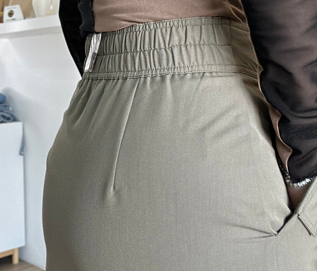 Olive Midi Skirt