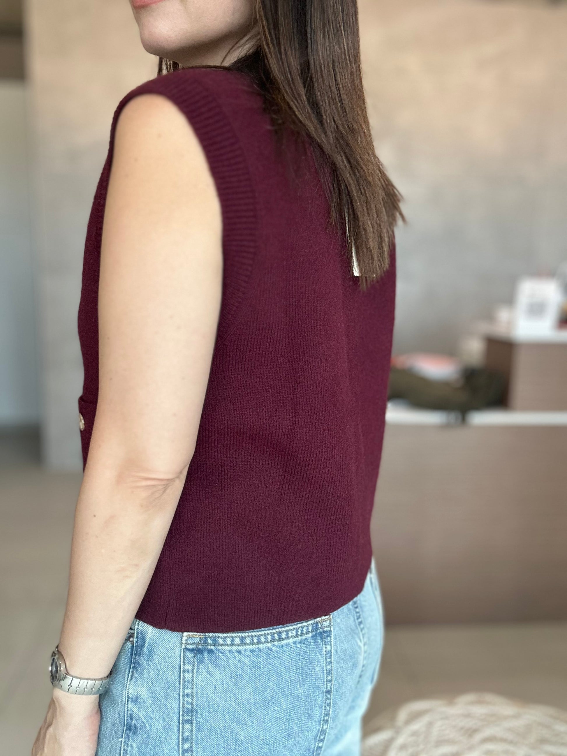 Deep Wine Vest