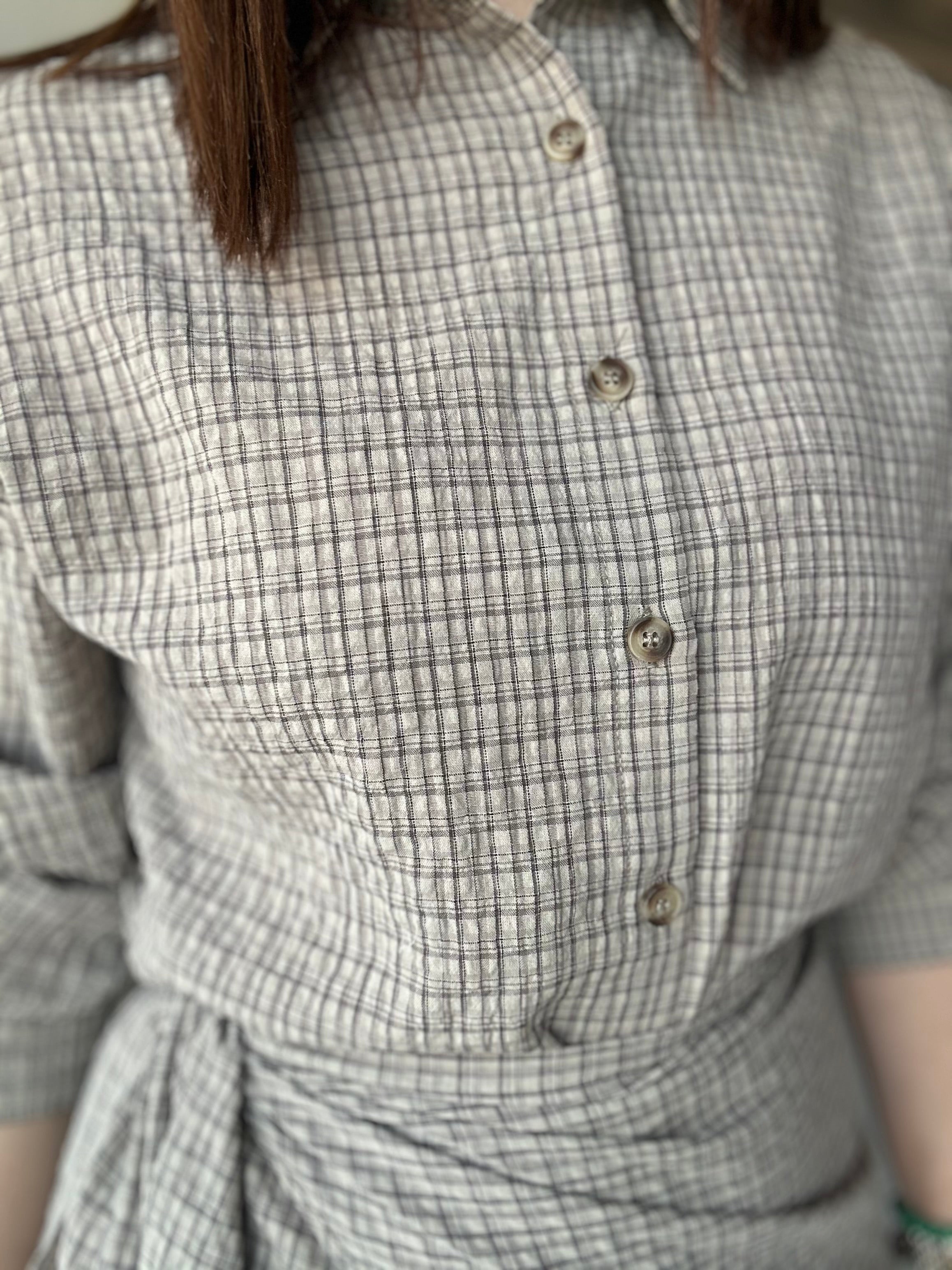 Scarf Waist Shirt