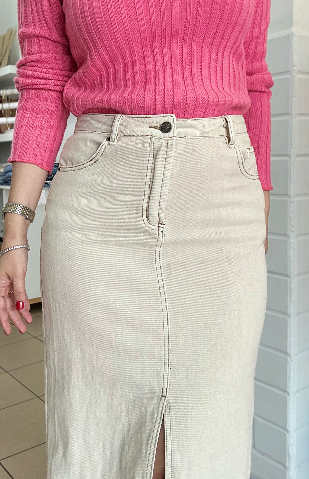 Front Split Skirt