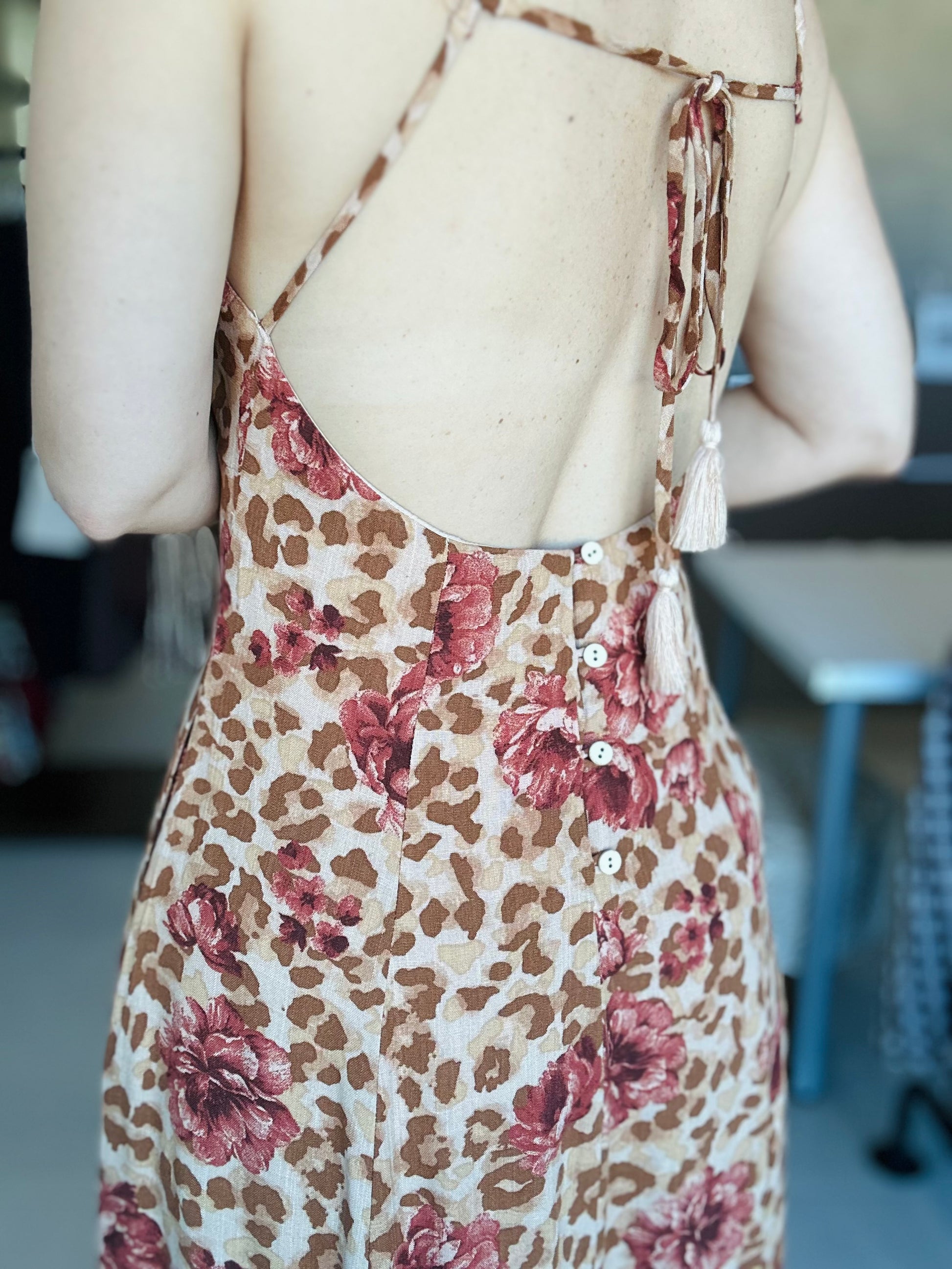Flower/Cheetah Maxi