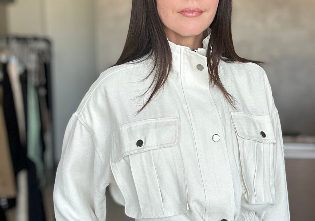 Utility Peplum Top