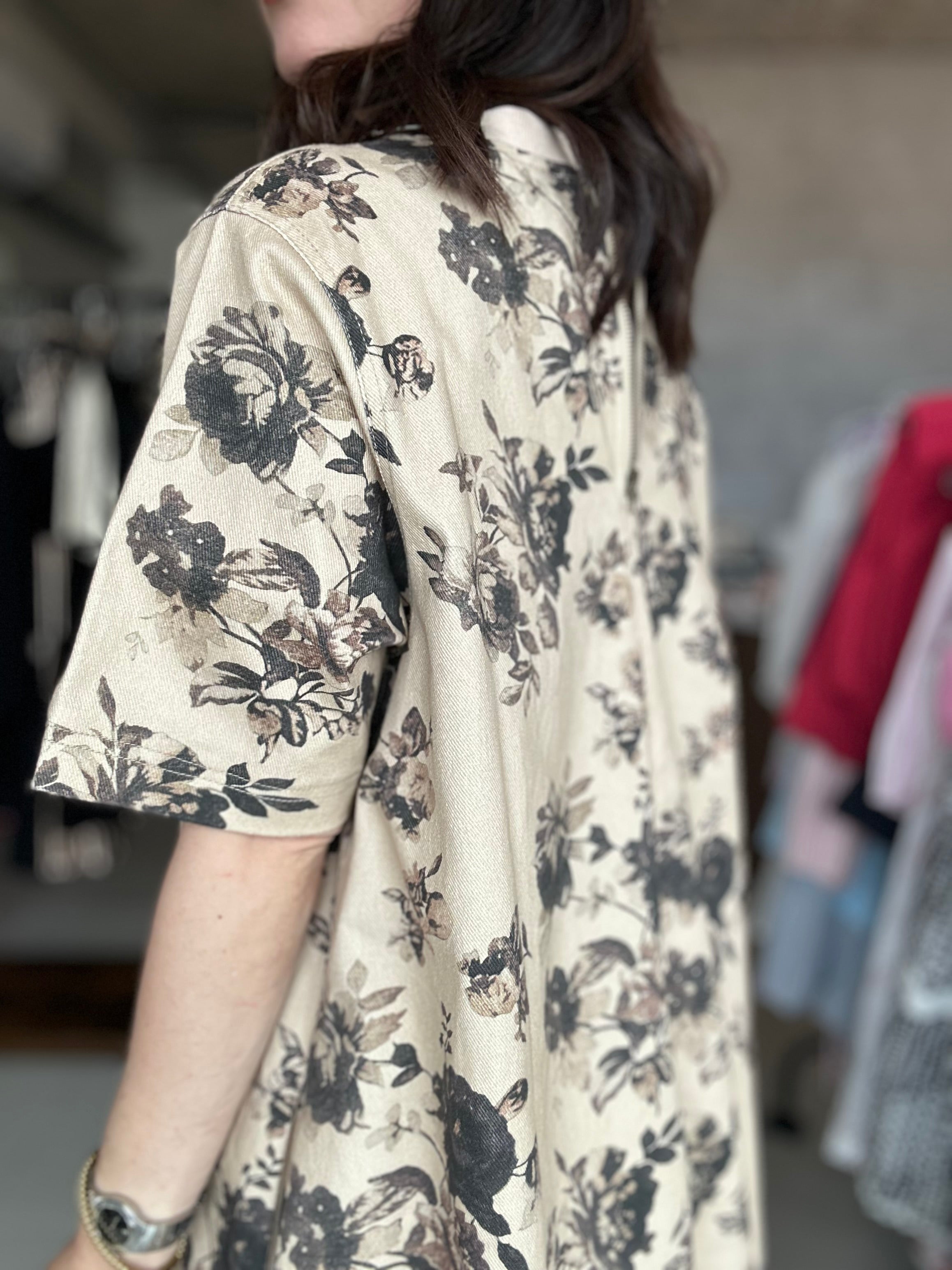 Vintage Roses A-Line Dress