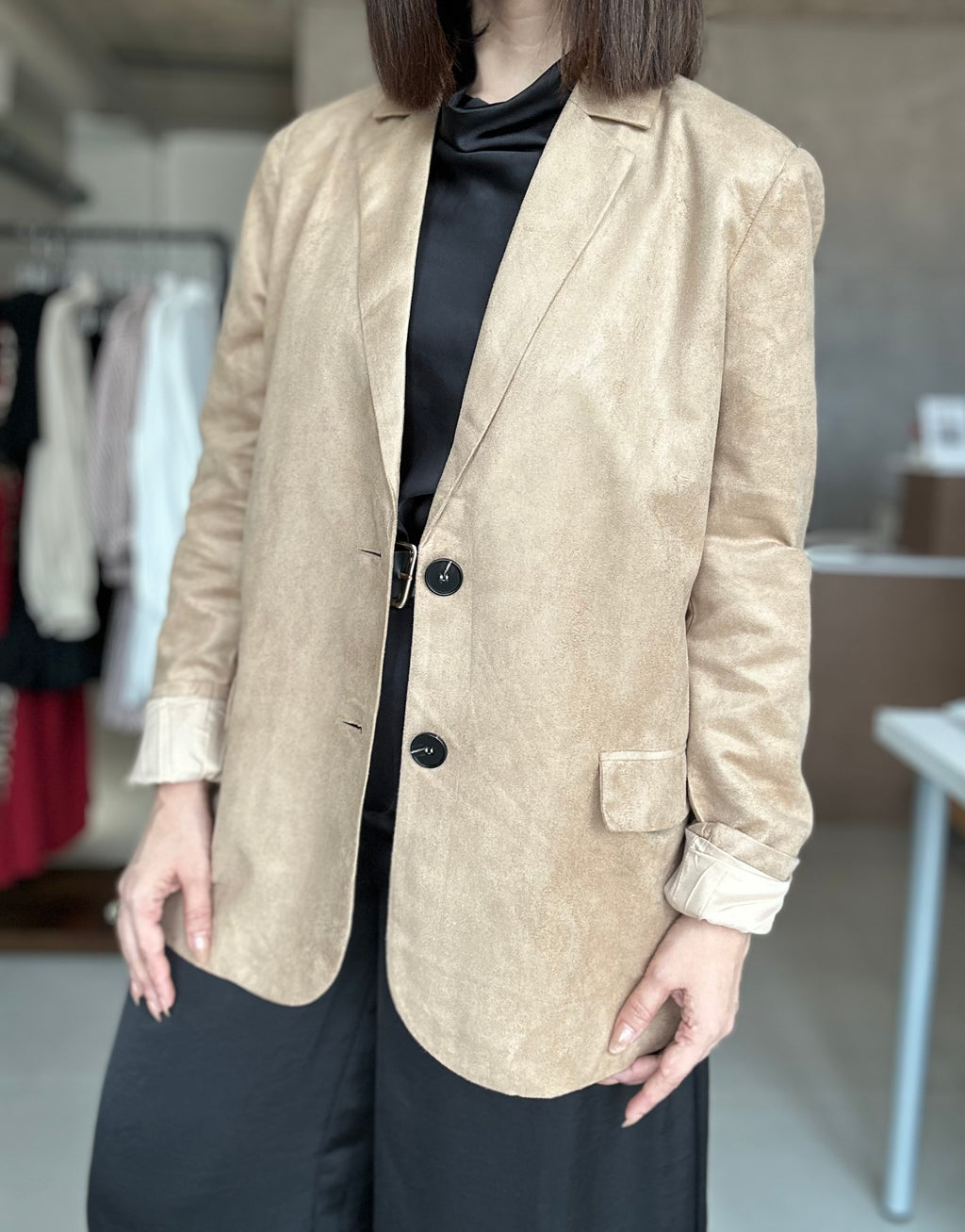 Suede Blazer