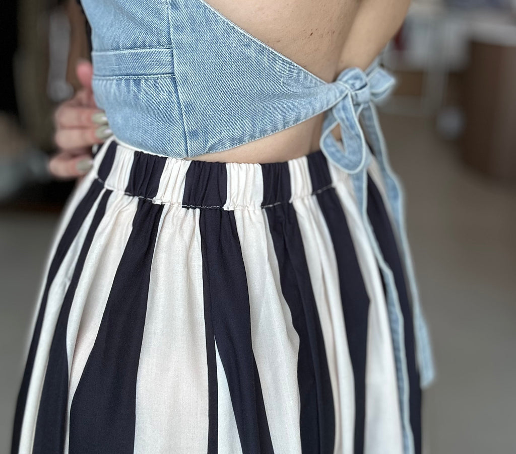 Striped Maxi Skirt
