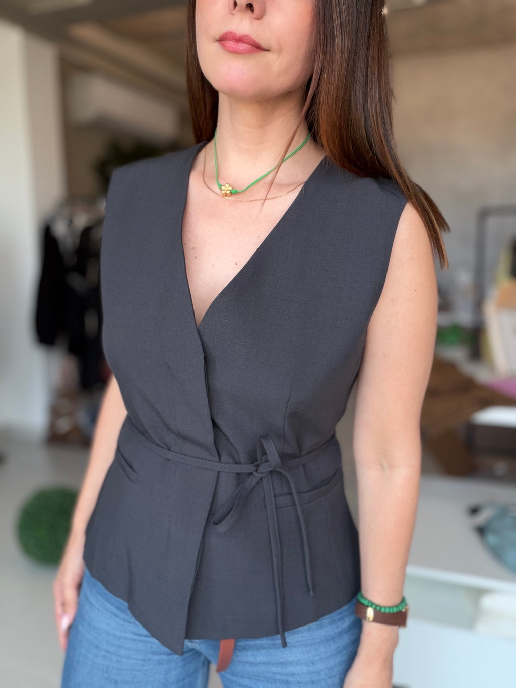 Tailored Vest (Black)