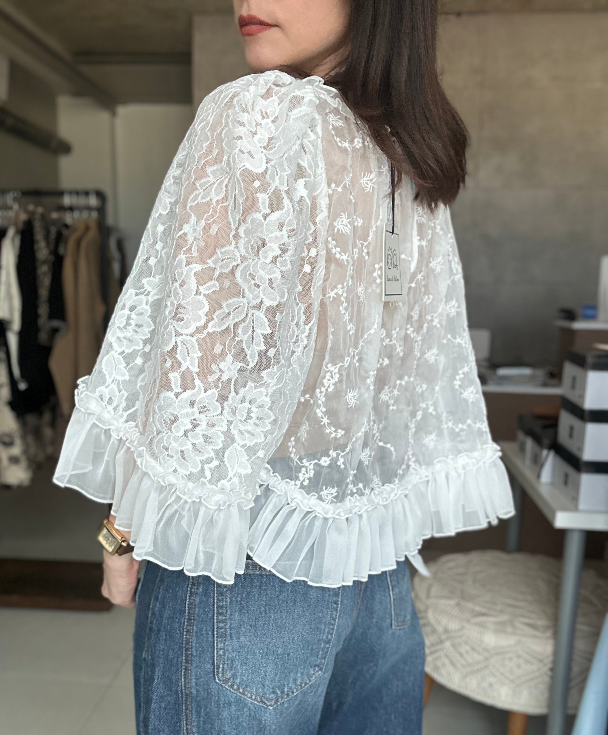 Cape Lace Blouse