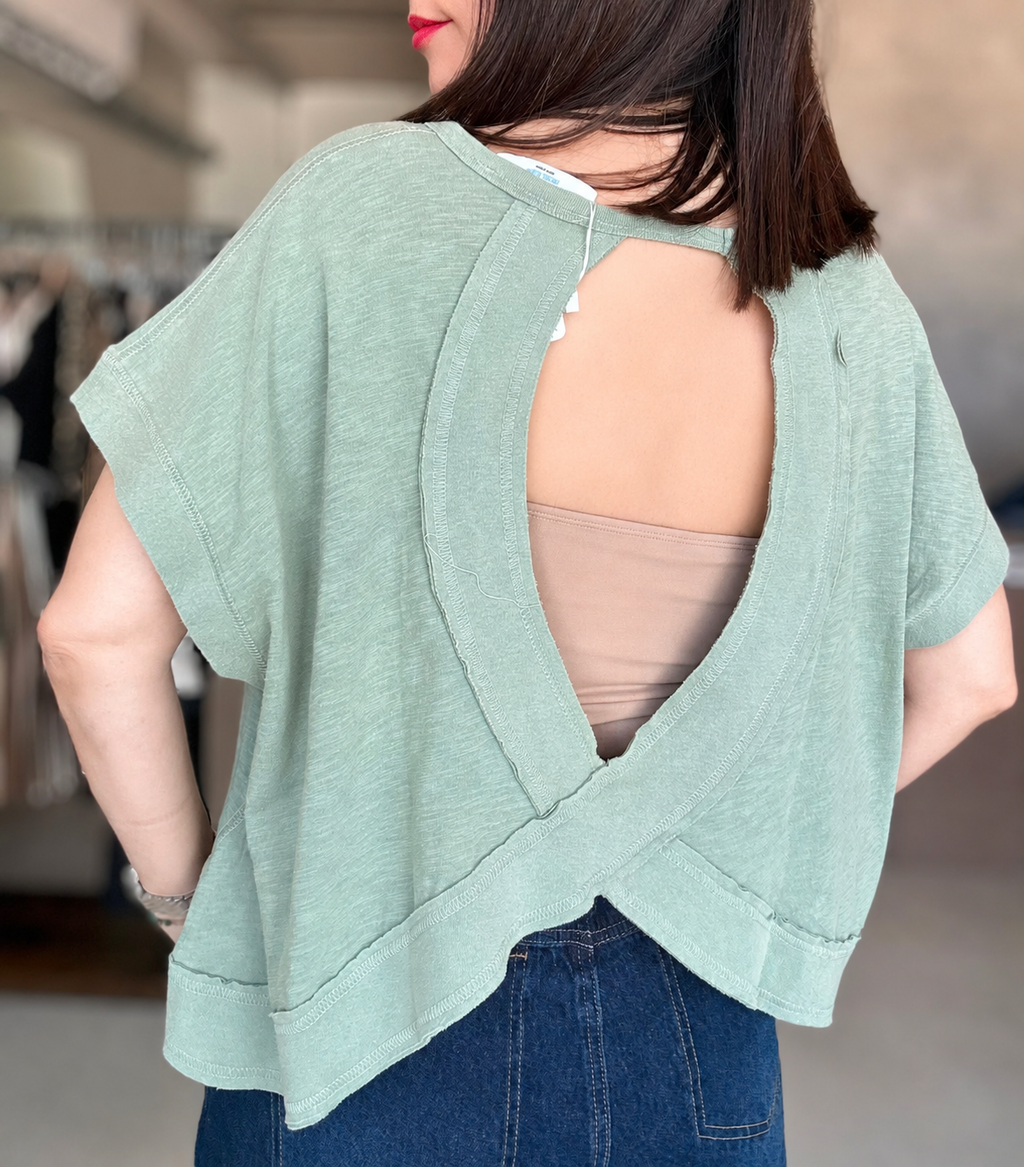 Exposed Back Shirt