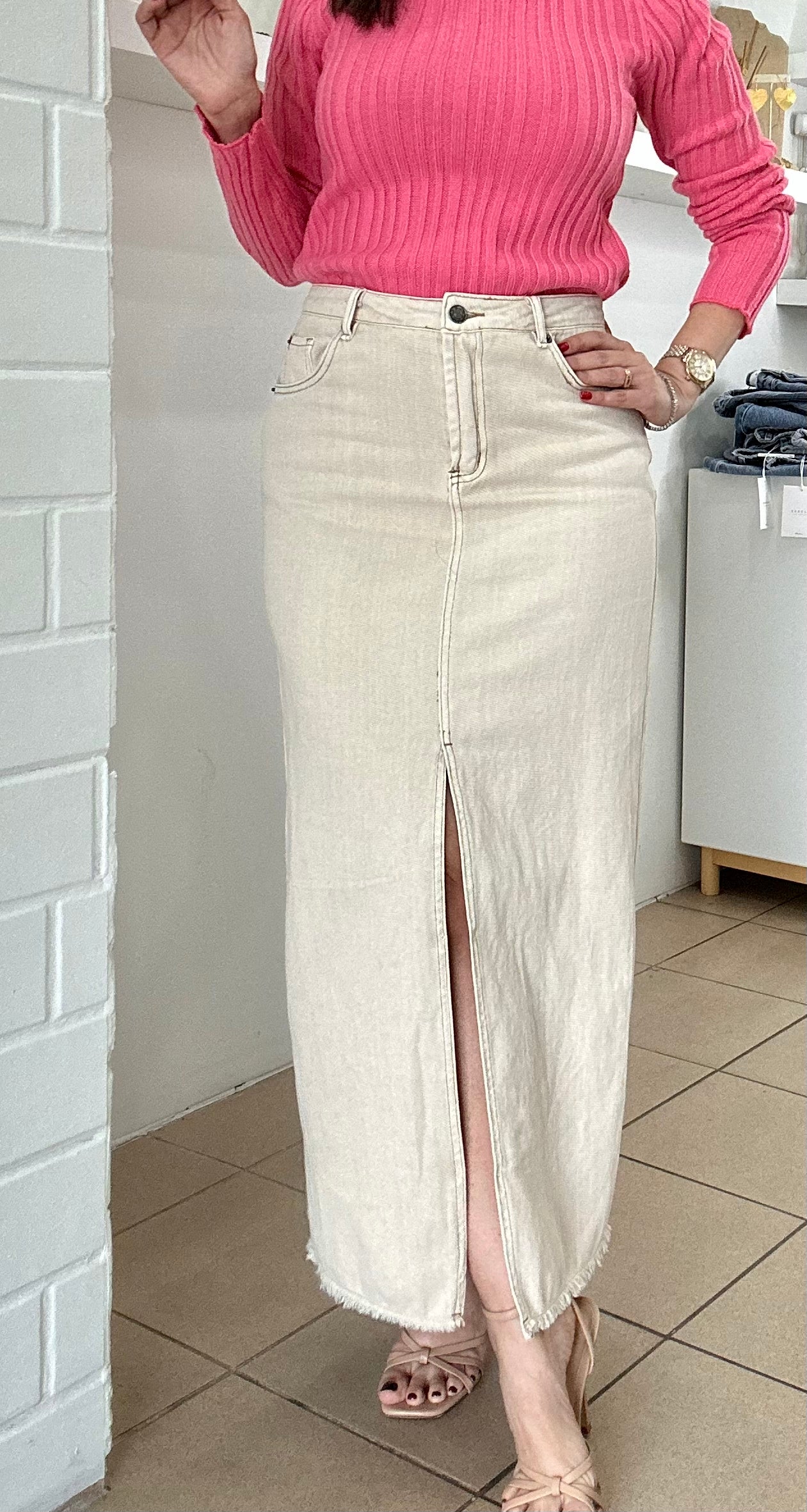 Front Split Skirt
