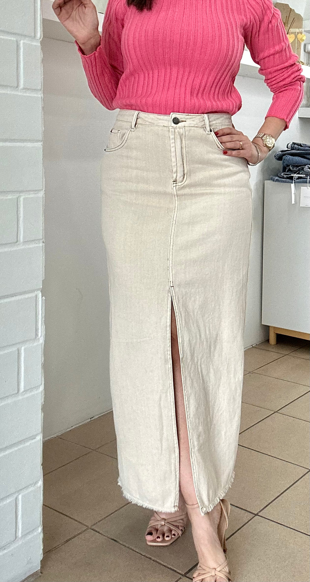 Front Split Skirt