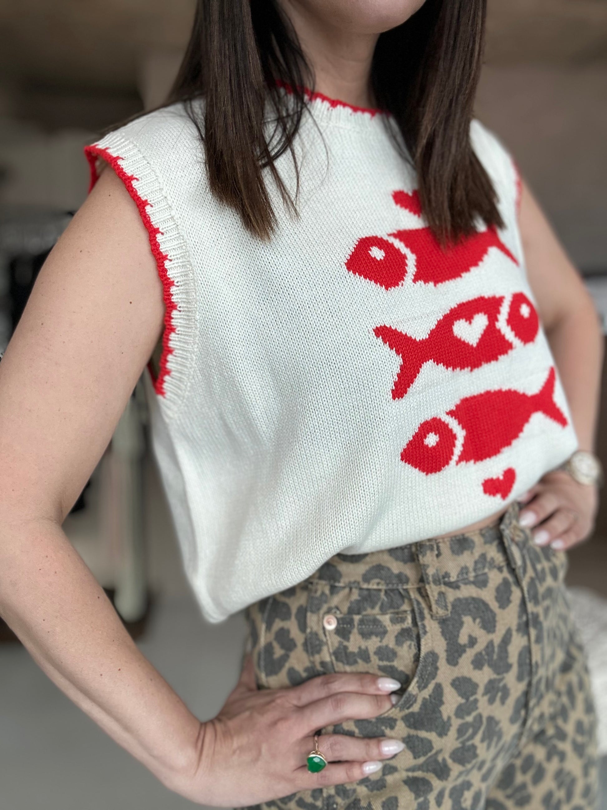 Happy Sardina Boxy Cardigan