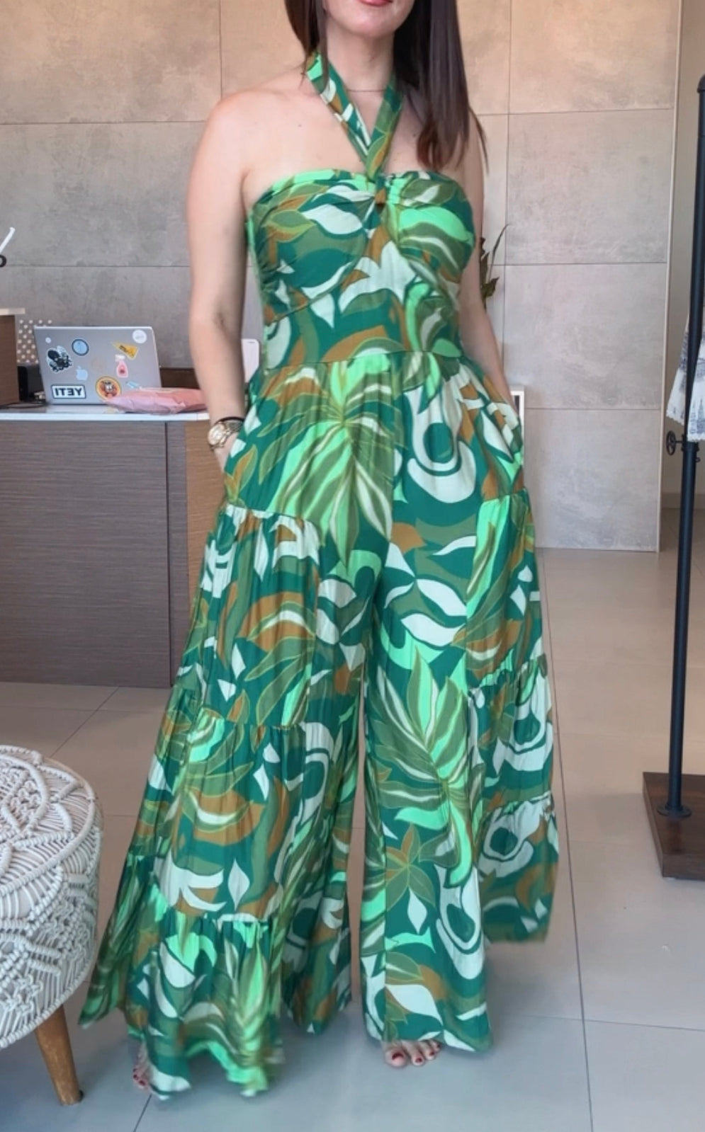 Bright Green Jumpsuit
