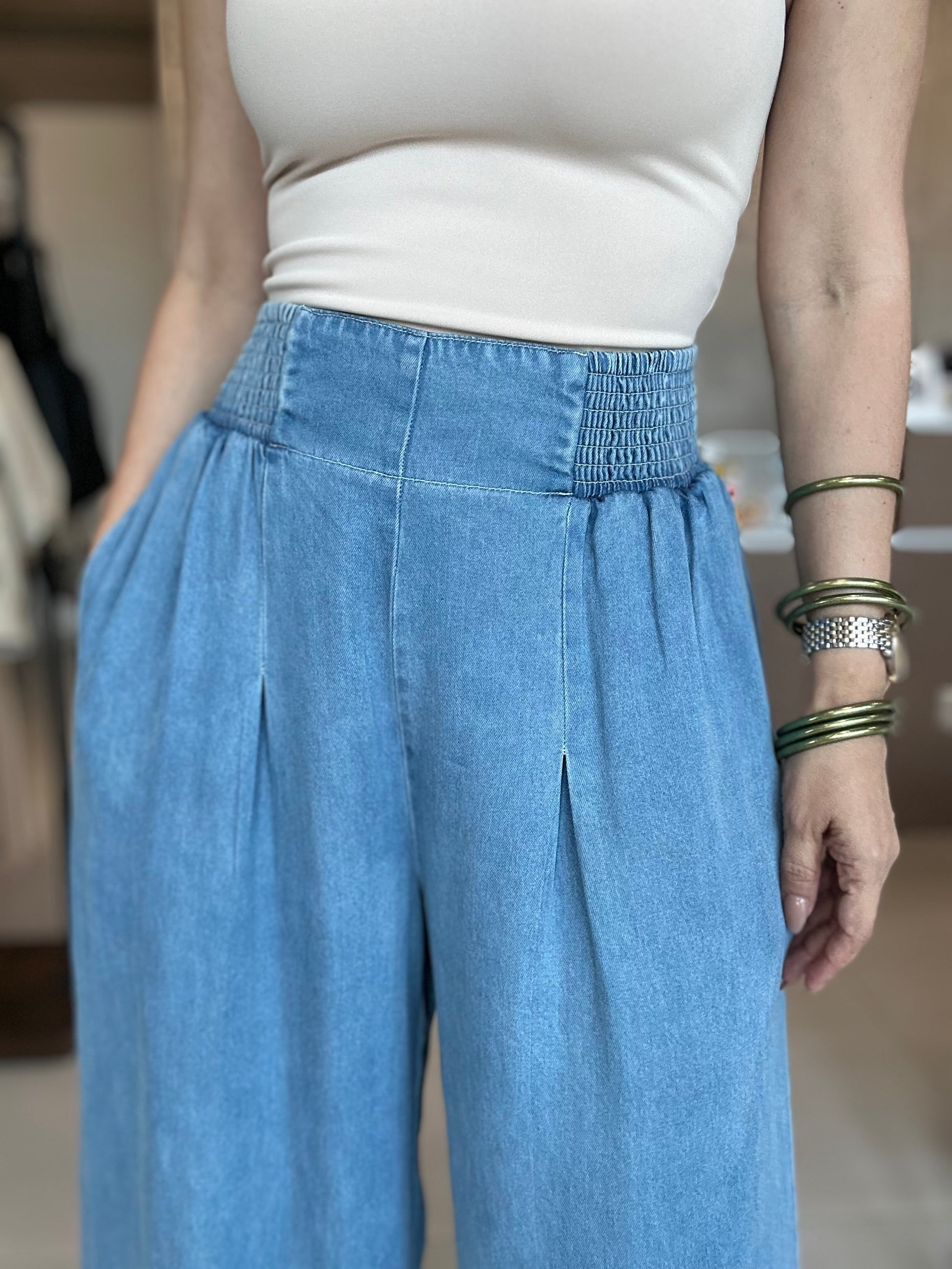 Soft Denim Palazzo