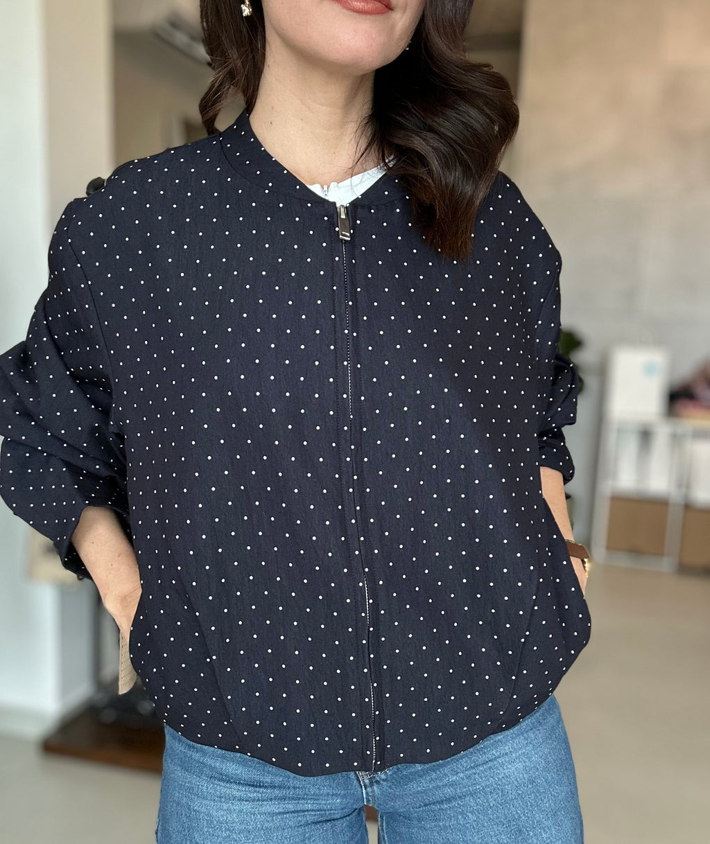 Mini Dots Bomber Jacket