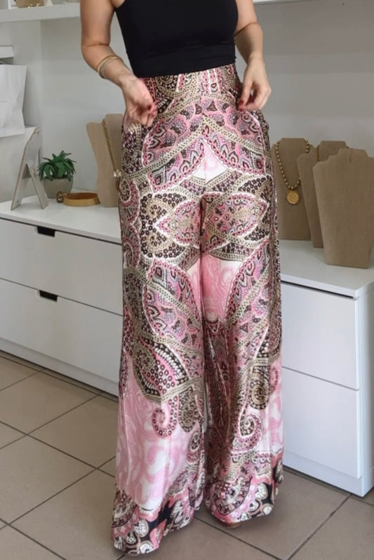 Paisley Wide Leg Pant