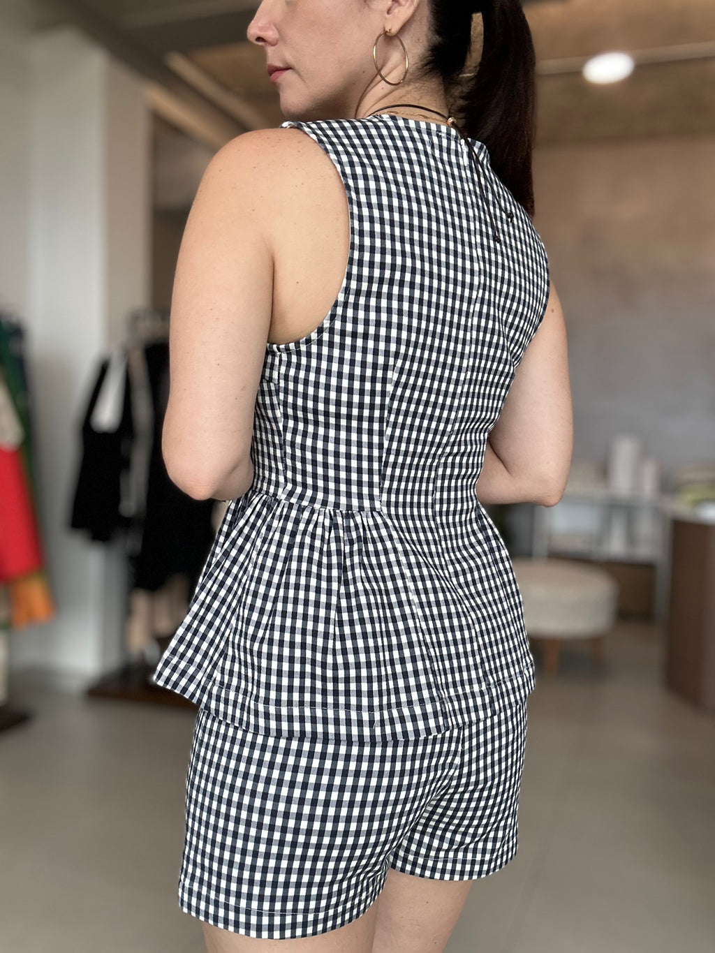 Navy Gingham Cuttest Set