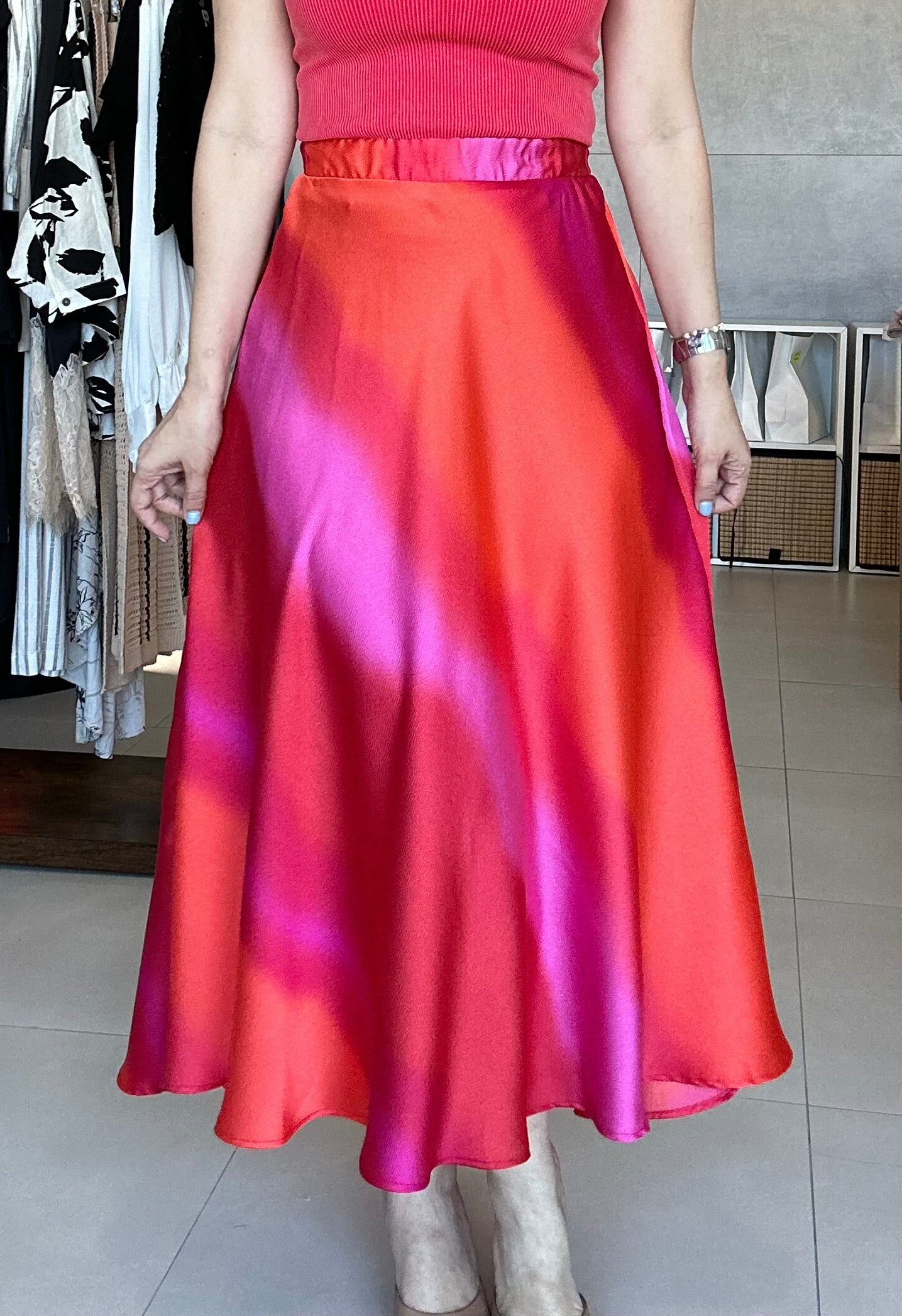 Red Starburst Skirt