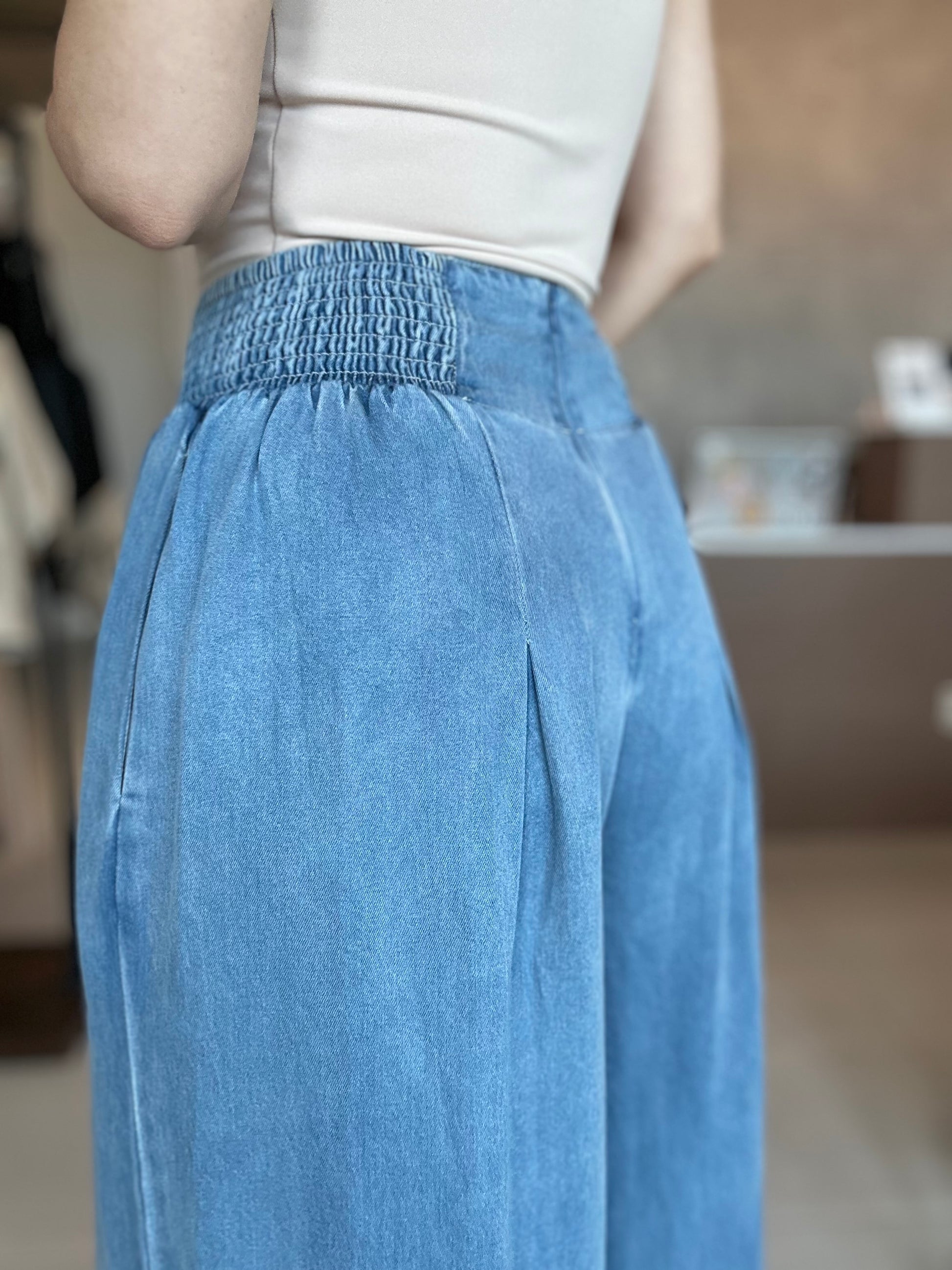 Soft Denim Palazzo