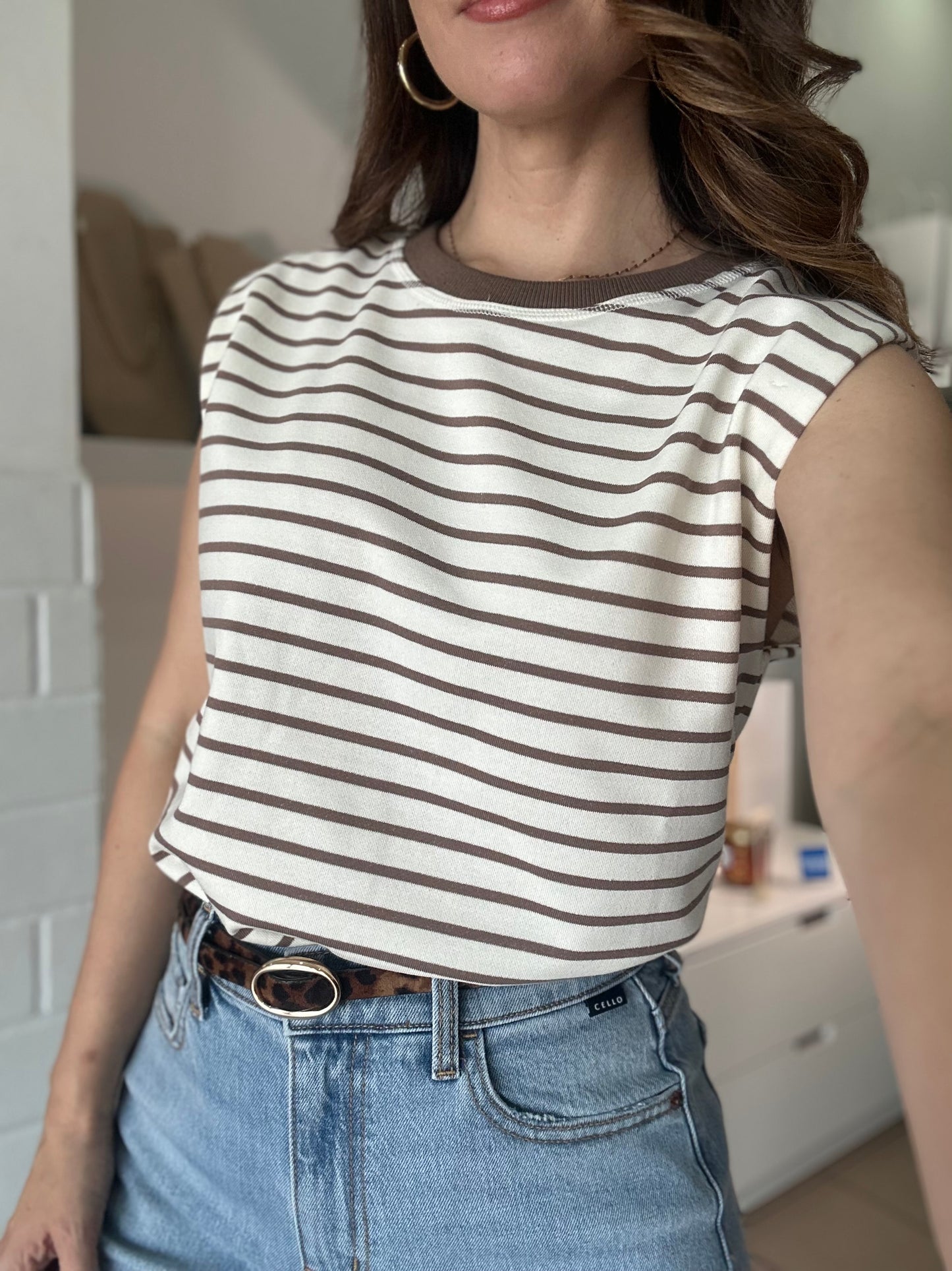 Latte Stripes T