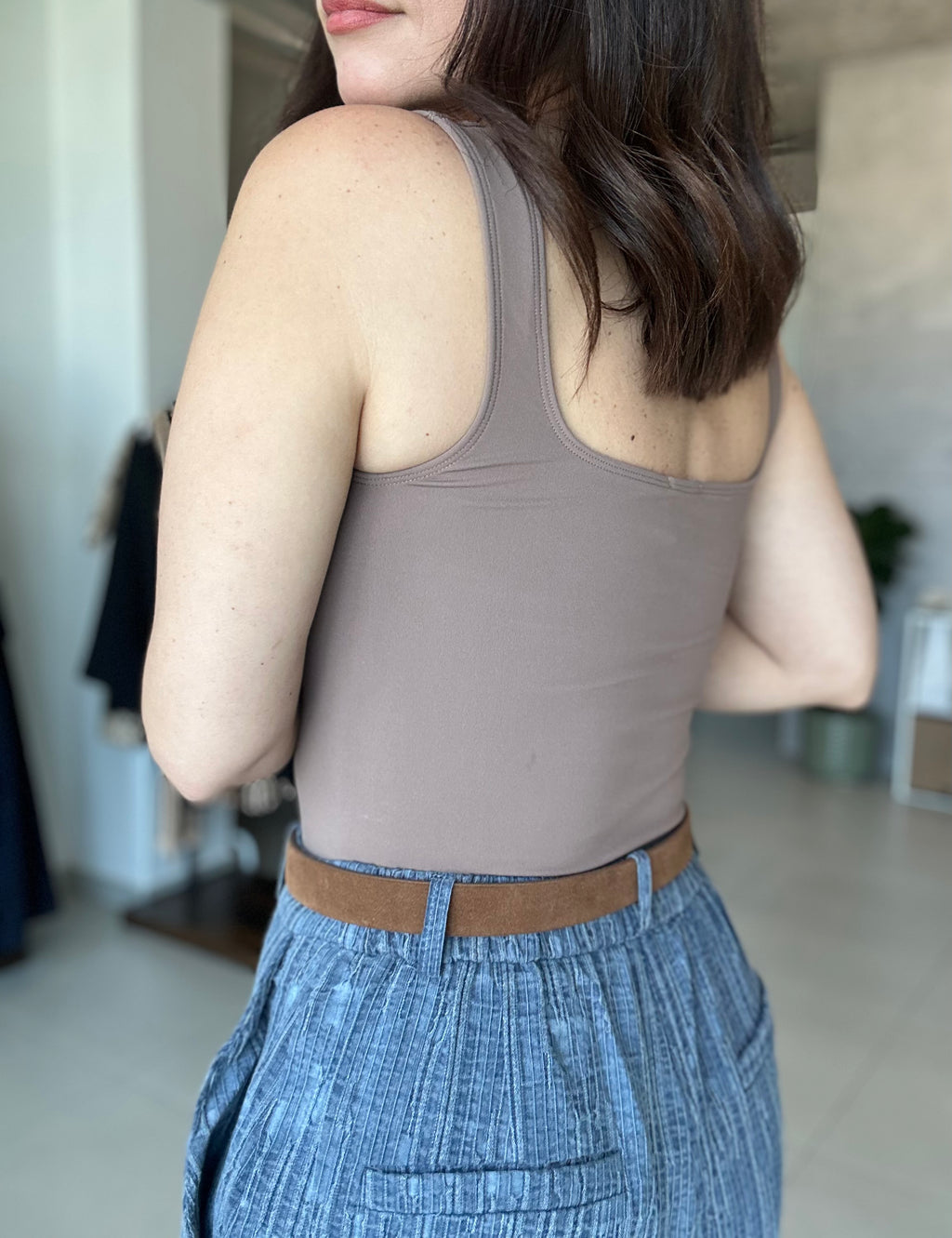 Square Neck Tank Bodysuit