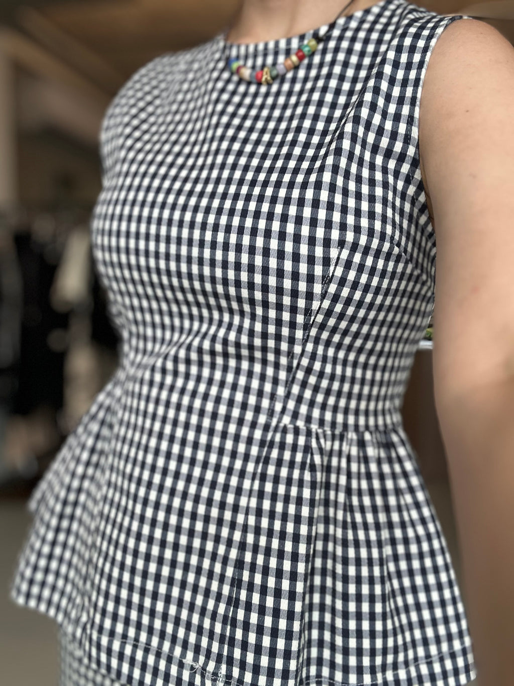 Navy Gingham Cuttest Set