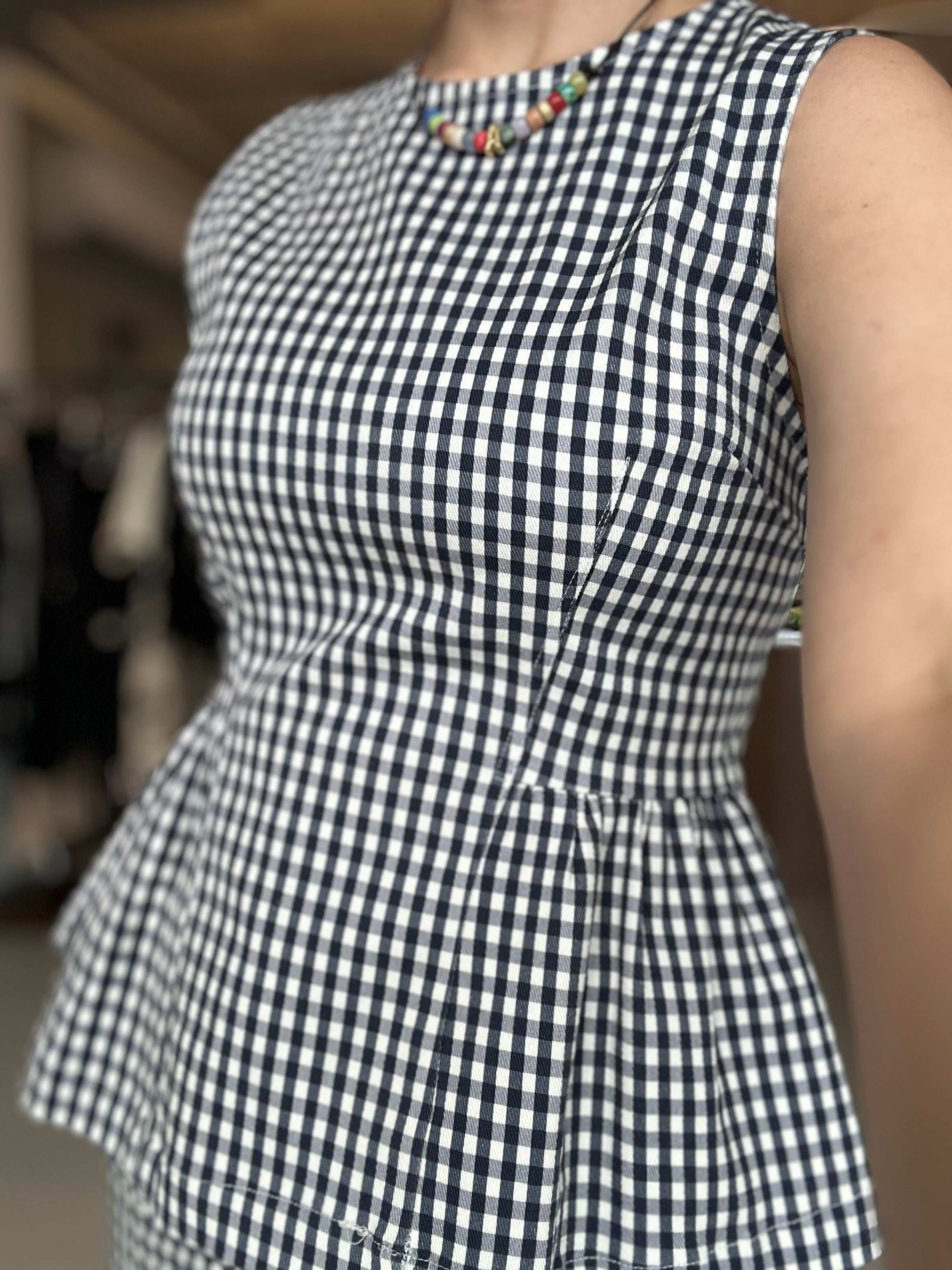 Navy Gingham Cuttest Set