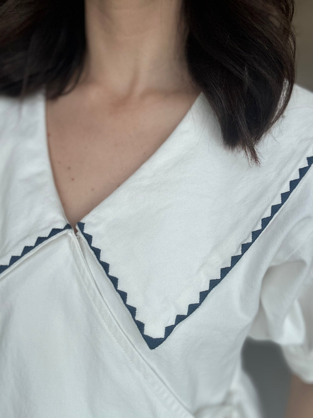 Statement Collar Wrap Top