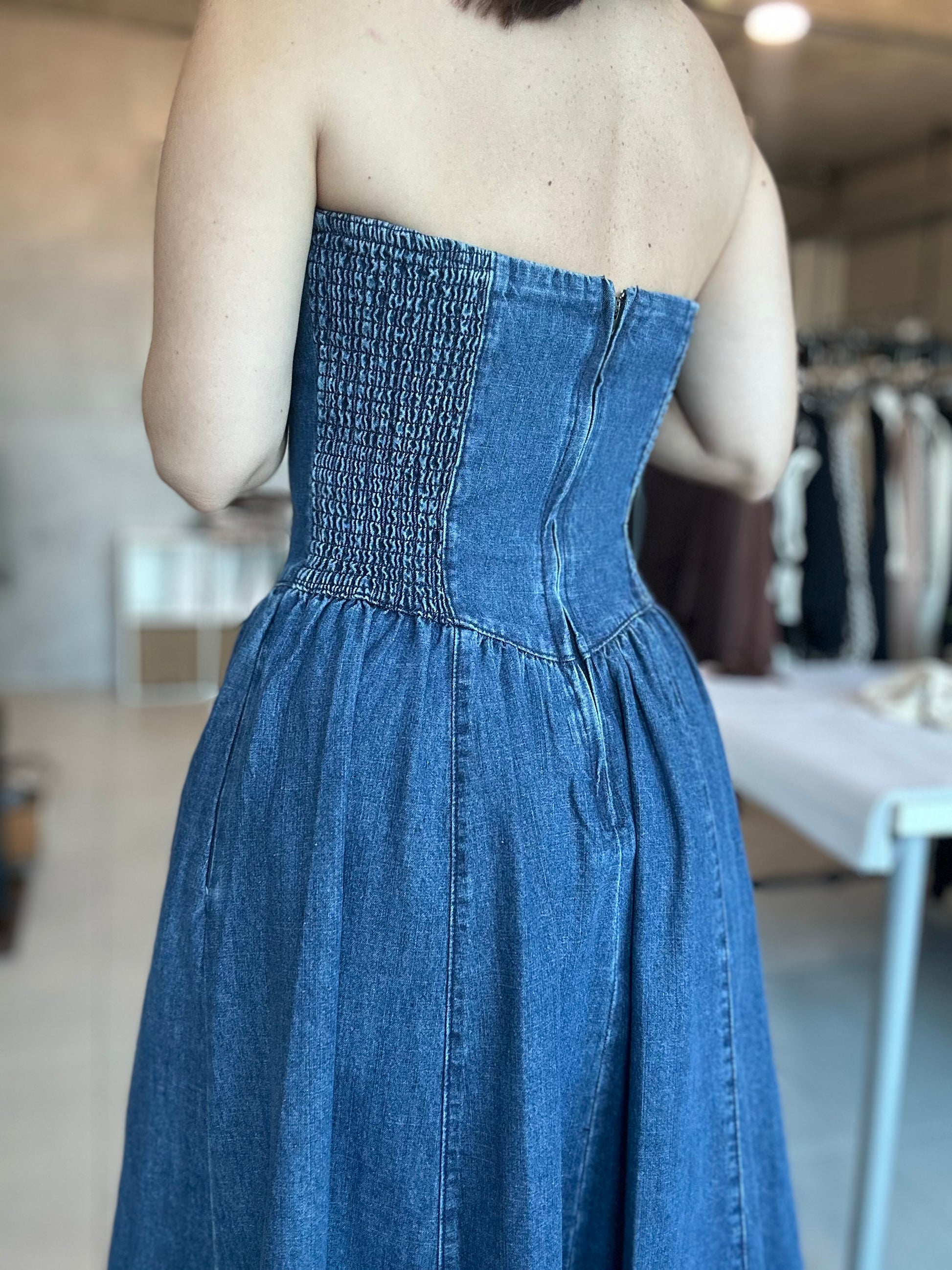 Denim Midi Dress