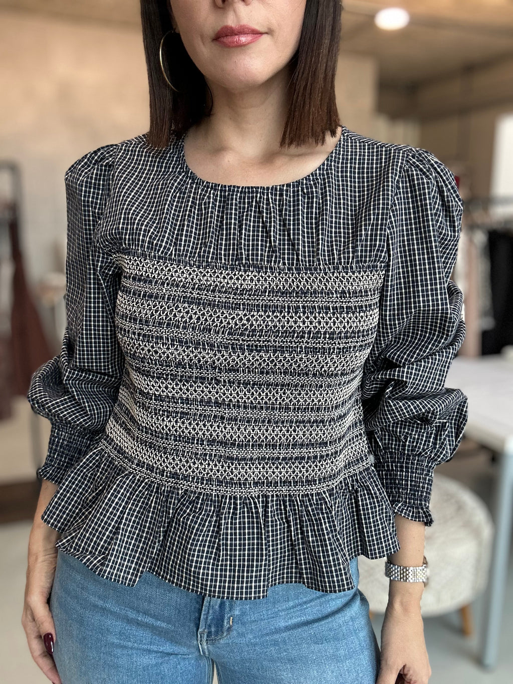 Smocking Cute Blouse