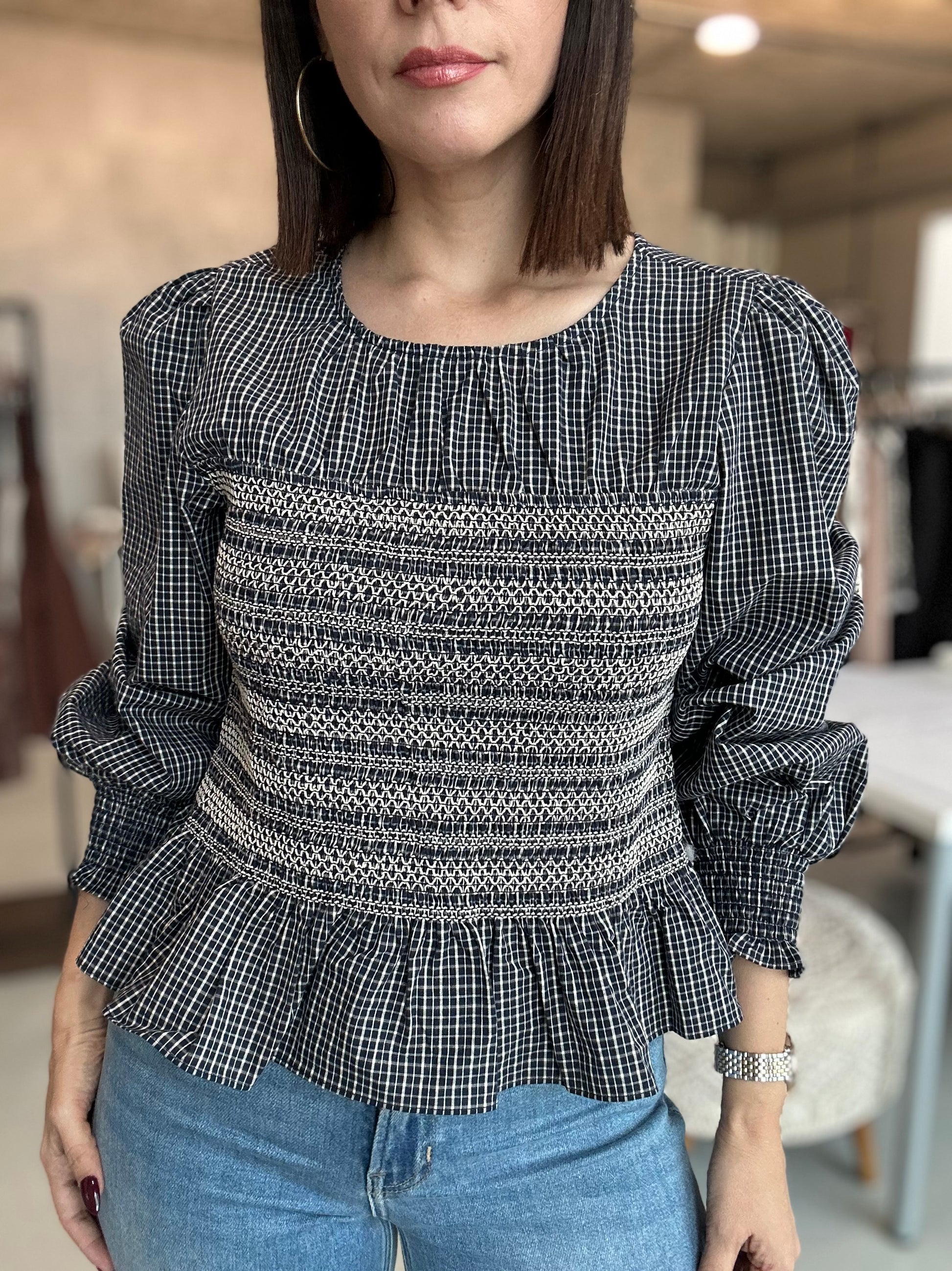 Smocking Cute Blouse